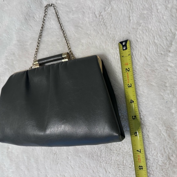 Vintage Slate Gray 1960's Cocktail Purse/Clutch - Picture 4 of 7